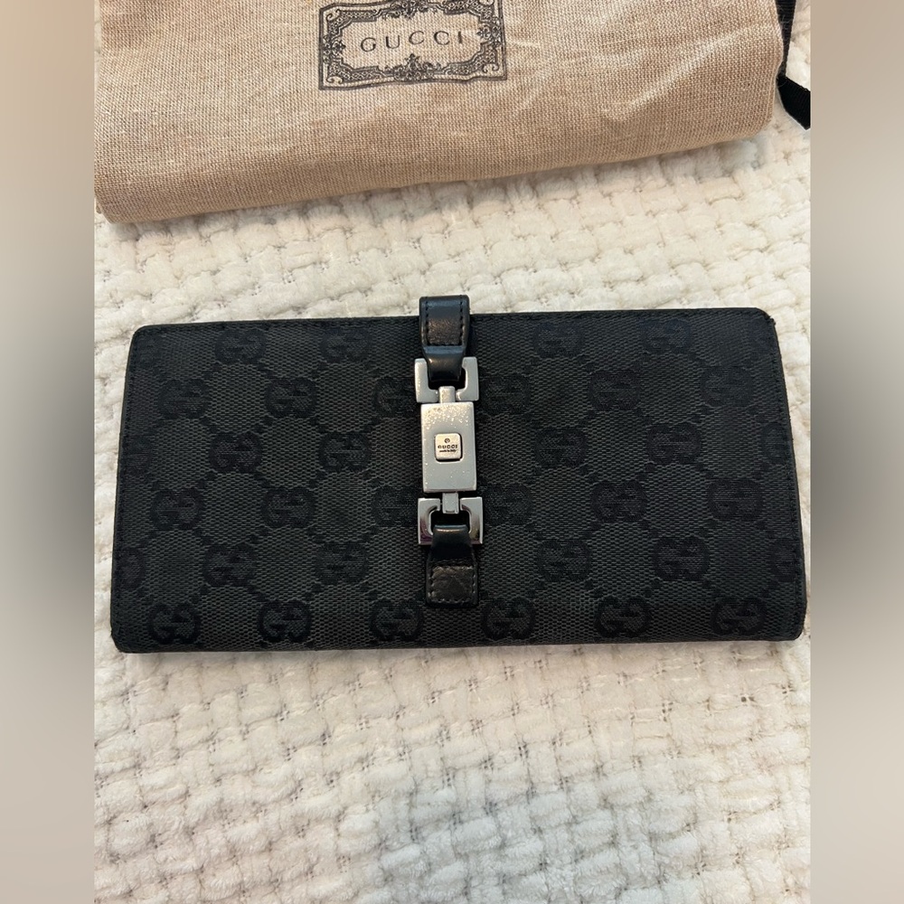 GUCCI Jackie Vintage Black Wallet
